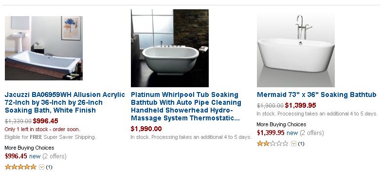 Oasis tubs and showers
